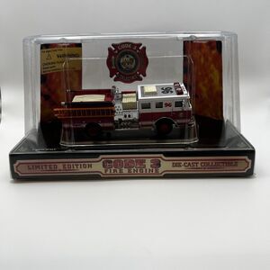 NiB Code 3 Collectibles City Of Houston Fire Truck #96 Seagrave 1/64 Die Cast